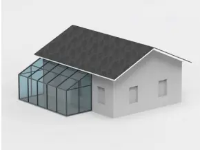 Пристройка с односкатной крышей